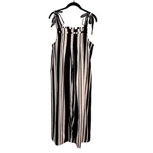 A Pea In The Pod Black And White Striped Maternity Dress Size M